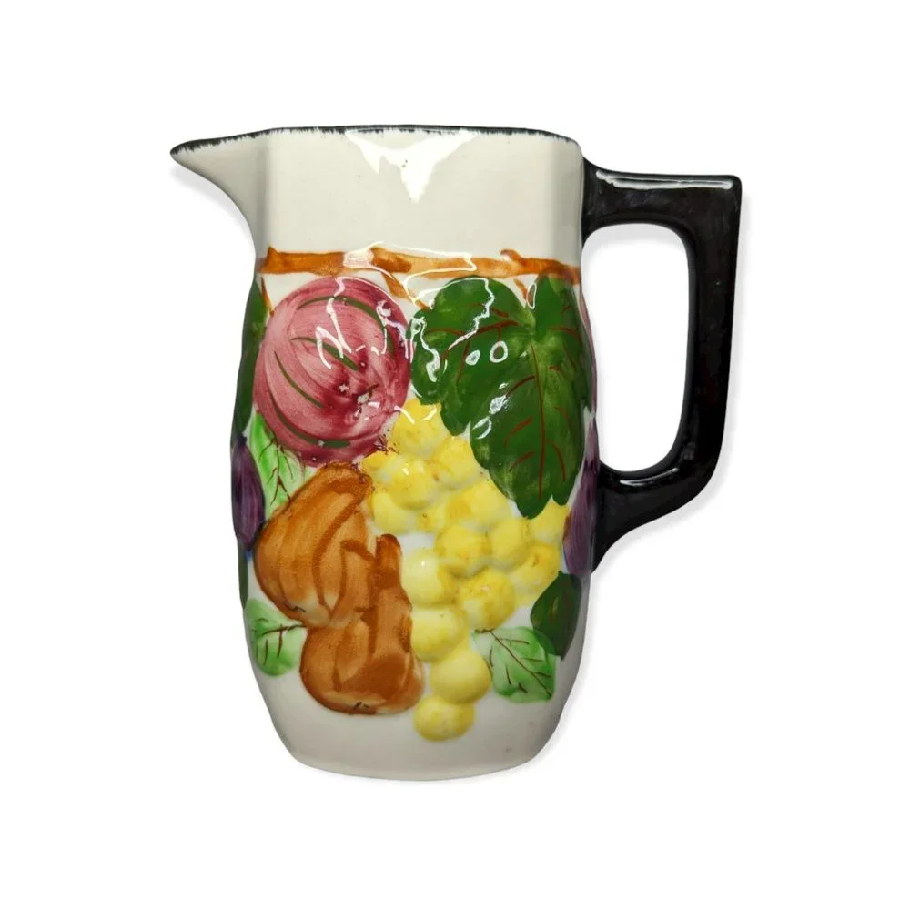 Blue Ridge Southern Pottery Sculpted Fruit Pitcher